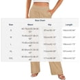 thumbnail image 3 of SEMPAI Womens Cotton Linen Pants Petite 2026 Summer Lightweight High Waist Straight Leg Solid Beach Lounge Trousers, 3 of 5