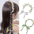 thumbnail image 5 of Pearl/ Golden Shape Headband for Kids Spring Photography Ethnic Hair Hoop Wedding Party Flower Girl Hairband, 5 of 9