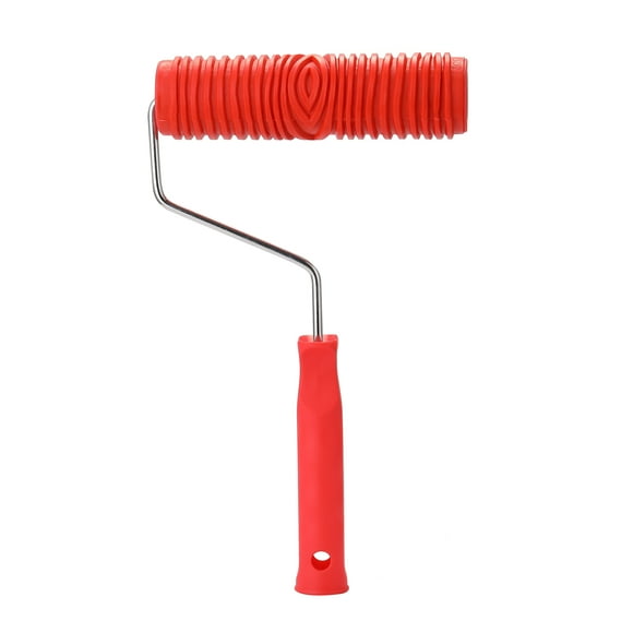 Amdohai 7 Inch Rubber Paint Roller Embossed Texture Pattern Wall Paint Roller Background Home Decorative Wall Paint Brush Roller