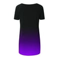 thumbnail image 5 of Giftesty Blouses for Women Dressy Casual Fashionable Women's Summer Printing V Neck T-shirt Short Sleeved Casual Tops, 5 of 5