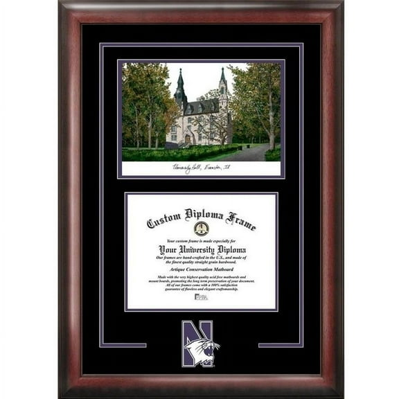 Northwestern University 8.5" x 11" Spirit Graduate Diploma Frame