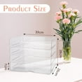 thumbnail image 2 of IBEQUEM 1 Set 4 Tier Clear Stackable Document Organizer,A4 Acrylic Desk Letter Tray,Premium File Paper Holder for Home Office Studyk Storage Rack Side Load for Office Desktop, 2 of 7