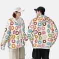 thumbnail image 6 of Haiem Colorful Donuts UPF 50+ Fishing Shirts for Men Long Sleeve UV Sun Protection Hoodie Non-Mask Outdoor Hiking Shirts, 6 of 9