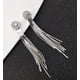 thumbnail image 5 of Pendientes para mujer, regalos para mujer, pendientes de diamantes, pendientes largos con borlas redondas y temperamento exagerado, pendientes largos, 5 of 5