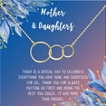 thumbnail image 2 of Mother and Daugther Mother's Day Gift, Mother's Day Gift from Daughter, Mother Day Gift Ideas, Necklace and Card Gift for Mom, Gift for Mom[Gold Triple Infinity Ring,Blue-Orange Gradient], 2 of 8