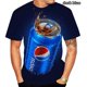 thumbnail image 1 of Camiseta De Moda Impresión 3D Pepsi Cool Camisetas Para Hombres/Mujeres Divertidas Streetwear Verano Casual Tops, 1 of 4