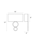thumbnail image 2 of Sonneman 1881F Dianelli 2 Light Ada Compliant Wall Sconce - Nickel, 2 of 4