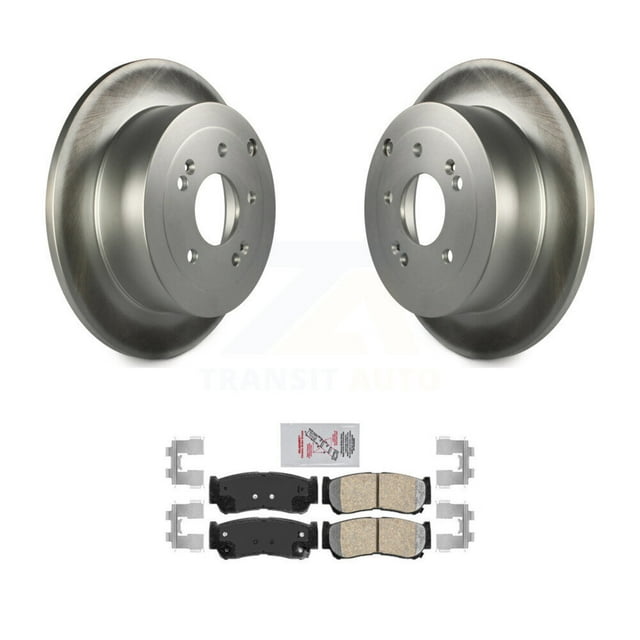 Transit Auto Rear Coated Disc Brake Rotors and Ceramic Pads Kit for Car 2007-2009 Hyundai Santa Fe KGA-103393