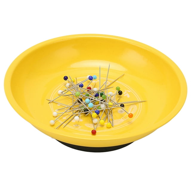 Pin Dish Rustproof Stainless Steel Bowl Pin Holder Sewing Pincushion With Bead For Embroidery