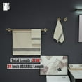 thumbnail image 3 of Double Towel Bar Matte Stainless Steel Bath Towel Rack for Bathroom Towel Holder Wall Mount Total Length TBLPB, 3 of 9
