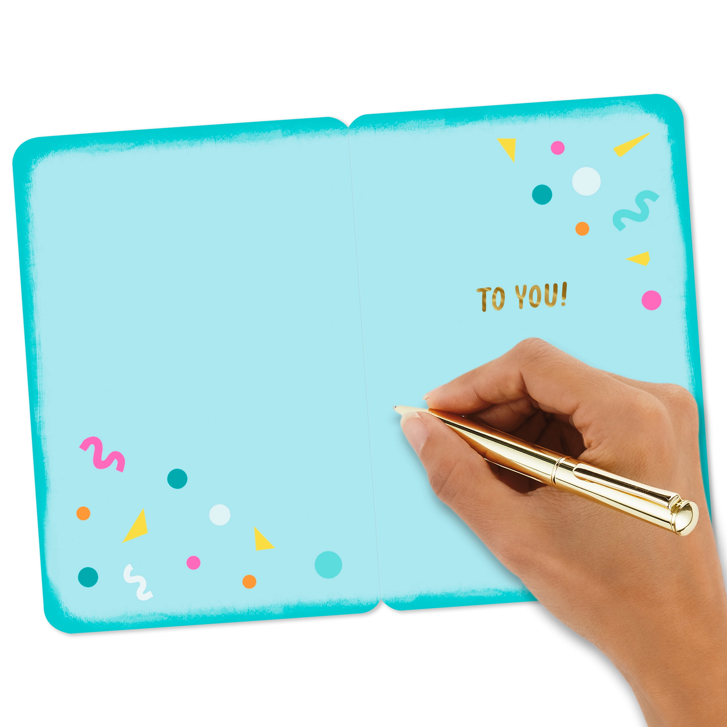 Hallmark Just Because Congratulations Card (Champagne and Confetti)