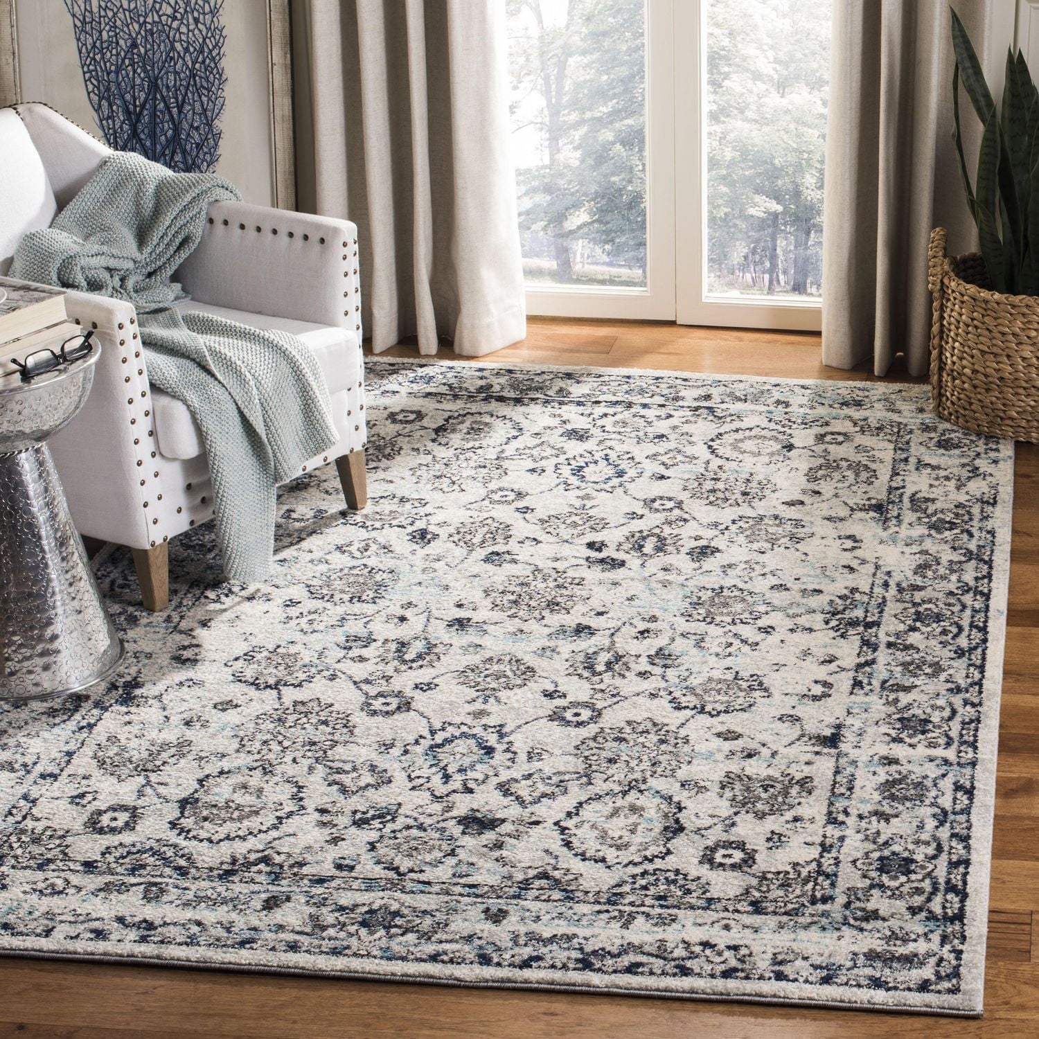 Safavieh Madison Kirsteen Floral Bordered Area Rug