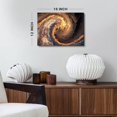 thumbnail image 5 of Abstract Sunset Ocean Wave Canvas Wall Art Black and Gold Wall Decor 3D Effect Sea Waves Landscape Ink Print Painting Pixelate Surfing Poster Artwork for Living Room Bathroom Bedroom Decoration 12x16, 5 of 6