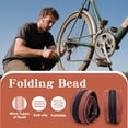 thumbnail image 6 of 2 Pack 27 X 1 1/4 Bike Tire 27 Inch Road Bike Tires 32-630 Folding Bead Replacement Bicycle Tire, 6 of 7