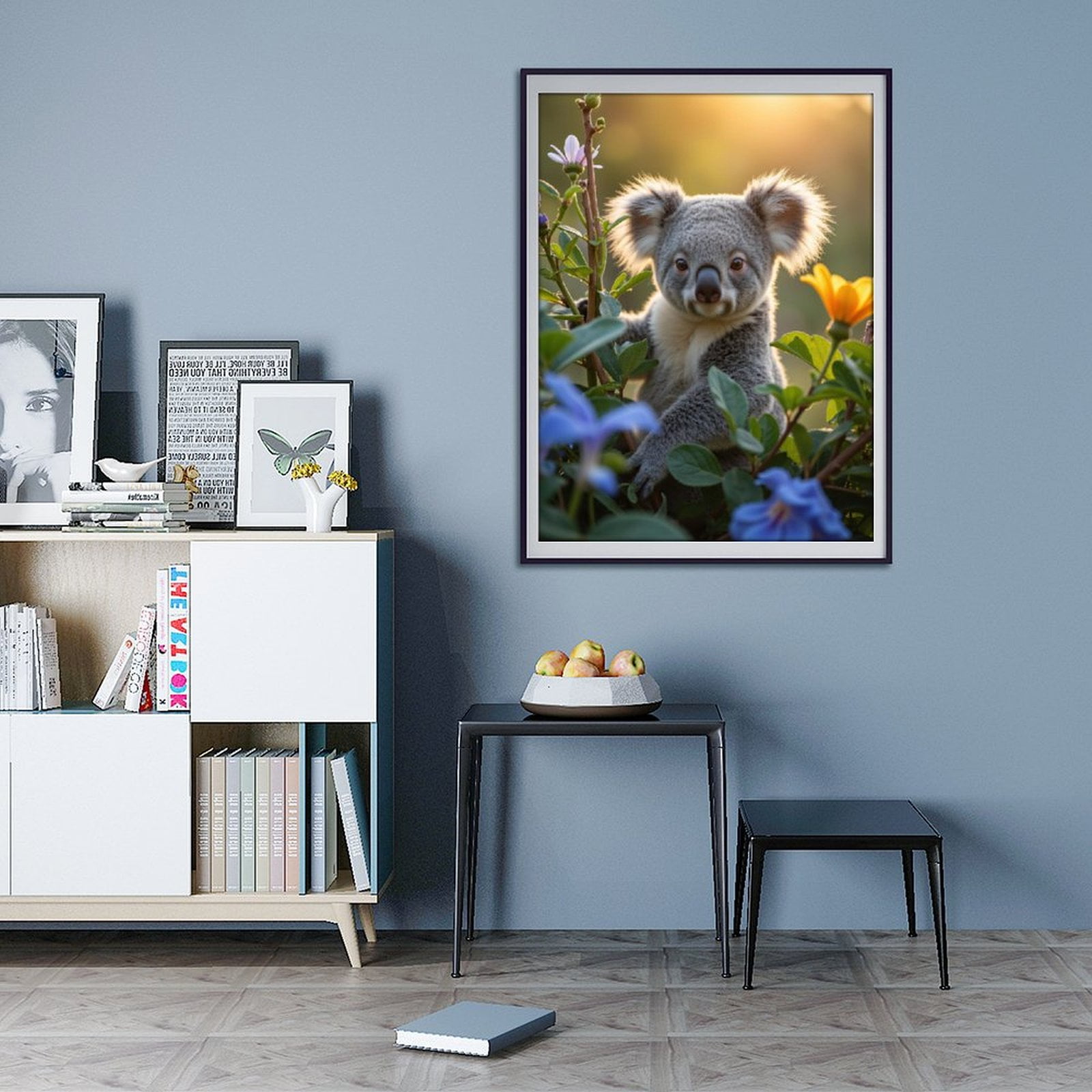 Diamond Art Kit for Adults, Koala Among Blossoms At Sunset Diamond Painting for Adults Beginners, DIY Diamond Art Painting Kits, 5D Diamond Painting Crafts for Home Decor 12x16 Frameless