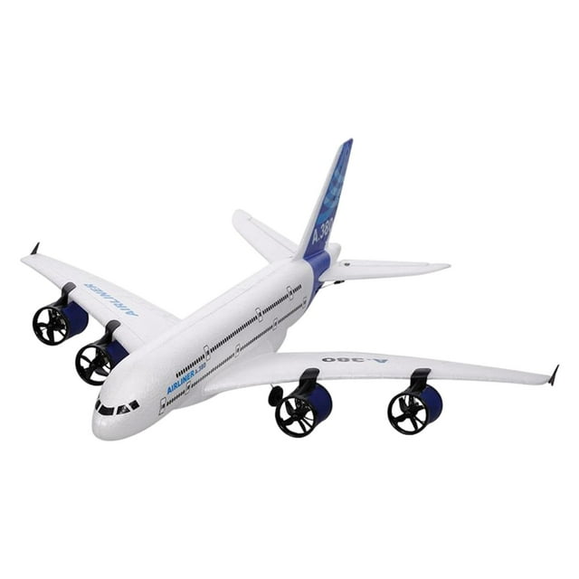 Avión de control remoto para niños, modelo Airbus, resistente y fácil de manejar A380