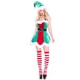 thumbnail image 5 of Vestido de reina de fiesta de Navidad, vestido de Papá Noel, vestido de princesa de fiesta de árbol de Navidad verde, disfraz de actuación escénica, vestido de cosplay, 5 of 5