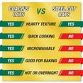 thumbnail image 3 of Coach's Oats Organic Whole Grain Oatmeal, 3 lbs | Quick-Cooking Steel Cut Oats | Heart-Healthy & Microwavable, 3 of 6