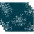 thumbnail image 1 of Simply Daisy 18" x 14" Morning Birds Floral Print Placemats, Set of 4, 1 of 1