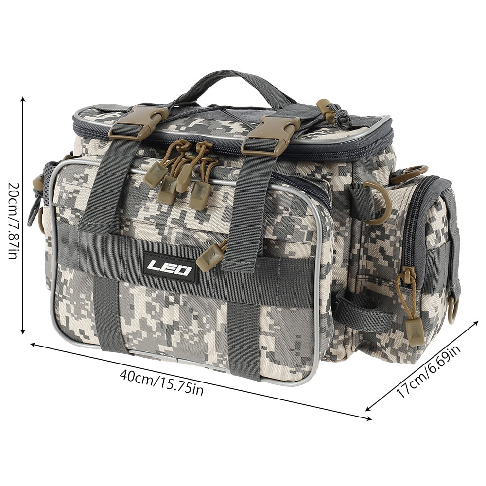 Miuline Fishing Tackle Bag Fishing Backpack Fishing Lures Bait Box Storage Bag Ship