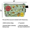 thumbnail image 4 of Tarot Bag - 9" Canvas Zipper Pouch for Pencils, Tools, Cosmetics, Toiletries and More, 4 of 7