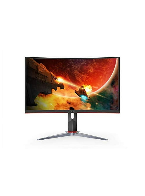 AOC C32G2 32" Curved Frameless Gaming Monitor FHD, 1500R Curved VA, 1ms, 165Hz, FreeSync, Height adjustable, 3-Year Zero Dead Pixel Policy, Black