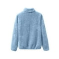 thumbnail image 2 of Women's Plush Fleece Jacket Warm and Cozy Full-Zip Outerwear for Winter Soft, Stylish, and Comfortable Fit, 2 of 3