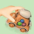thumbnail image 2 of Esaierr Toys Car for Toddlers,Baby Toys Cars for 1y+,Baby Boy Cartoon Cars Toy 4.3*2.8*3in （green）, 2 of 6