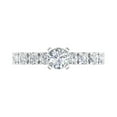 thumbnail image 3 of 14k White Gold Diamond Engagement Ring Band (0.70 Carat) (Ring Size 9.25) (I1-I2 Clarity), 3 of 4
