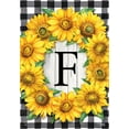 thumbnail image 3 of Briarwood Lane Sunflowers Monogram F Garden Flag, 3 of 4