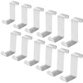 thumbnail image 2 of 12 Pack Single Over Door Hanger Hooks Behind Back Of Door Stainless Steel, 2 of 3