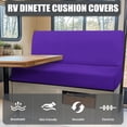 thumbnail image 4 of Yuyamidu Purple RV Dinette Cushion Covers Replacement Camper Cushions Cover Fashion RV Couch Covers Washable Camper Dinette Seat Covers for RV Camper, 4 of 7