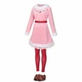 thumbnail image 6 of ZHOUCHANKIDS Women's Christmas Elf Costume - Pink Holiday Christmas Elf Dress | Holiday Party & HalloweenCosplay Outfit Pink XXL, 6 of 8