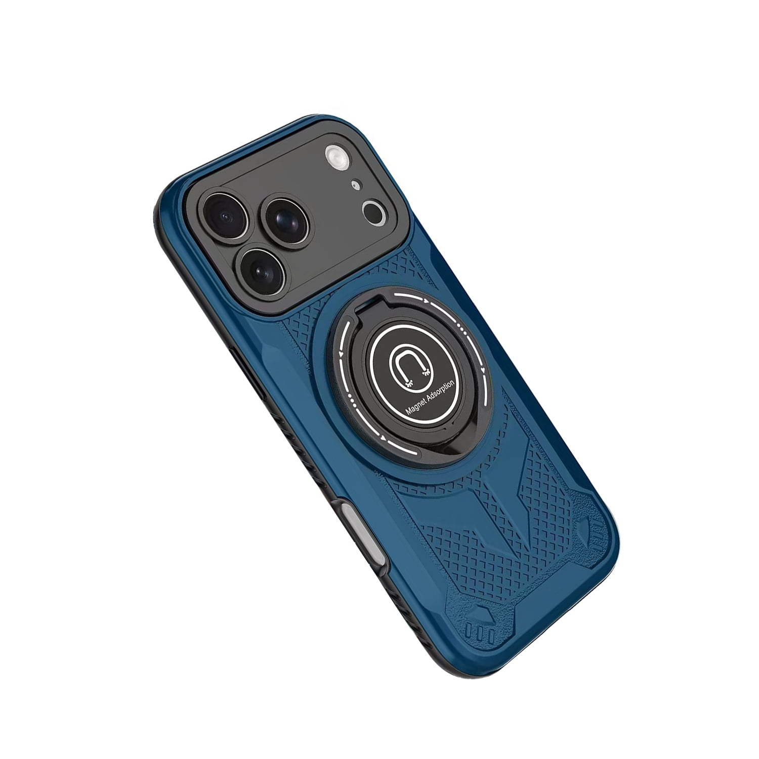 Durable Loop Grip Armor Case with MagSafe for iPhone 17 Pro Max - Dark Blue