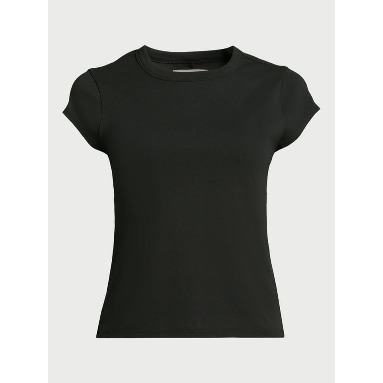Free Assembly Women's Cap Sleeve Tee, Sizes XS-XXXL Free Assembly Women's Cap Sleeve Tee, Sizes XS-XXXL