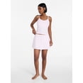 thumbnail image 2 of No Boundaries Cozy Sleepwear Cami and Skort Set, 2-Piece, Women’s and Women’s Plus XXS-3X, 2 of 5