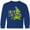 Royal Blue, variant on Inktastic Happy Mardi Gras Big and Little Alligators with Beads Long Sleeve Youth T-Shirt