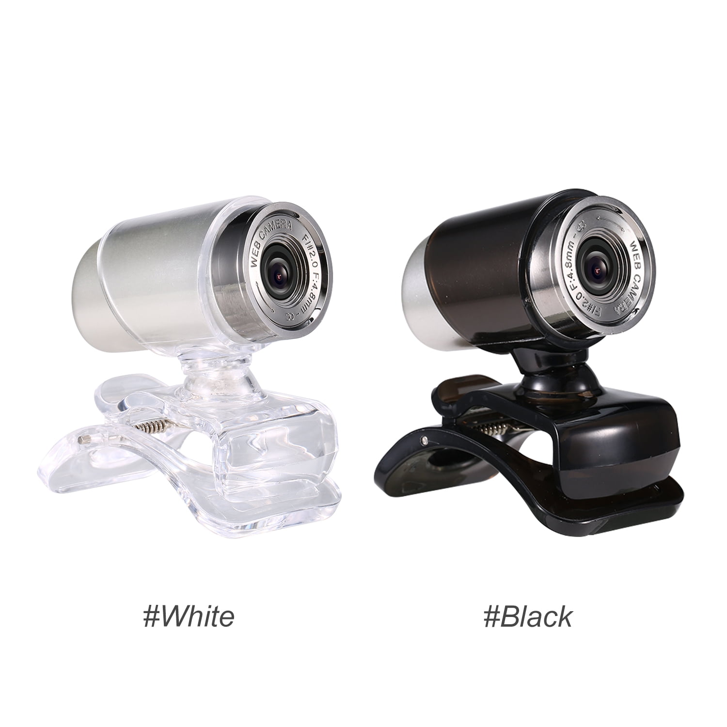 Office 480P Webcam Live Streaming Webcam 360 Degree Rotatable USB Web Camera for PC Laptop Clip-On Webcam for Video Conference Meeting Gaming Desktop Office