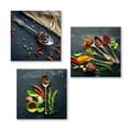 thumbnail image 2 of wall26 3 Panel Canvas Wall Art Delicious Food Pictures Home Wall Decorations for Bedroom Living Room Paintings Canvas Prints Framed - 16"x16"x3 Panels, 2 of 4