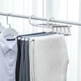 thumbnail image 3 of Portable Clothes Hanger Multifunctional Pants Rack Stainless Steel Trousers Holder Clothes Organizer Storage Rod, 3 of 8