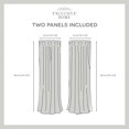 thumbnail image 5 of Exclusive Home Rideaux Loha Lin Oeillet Haut Rideau Paire de Panneaux, 54x108, Blush, 5 of 5