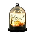 thumbnail image 2 of Halloween Pumpkin Light Decorations LED Candle Lamp Night Light Ornaments Party Home Tabletop Centerpiece Battery Operated Jack O Lantern Glow-in-the-Dark, 2 of 6