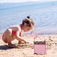 thumbnail image 4 of Sacs Coquillages pour Jouets de Plage pour Enfants, Sacs de Plage Colorés en Maille Respirante, Sacs Coquillages de Mer avec Sangles de Transport Ajustables, Sacs Portatifs pour Trésors de Plage en Sable et Coquillages, Sac de Rangement pour Jouets, Seulement les Sacs (Rose A1), 4 of 8