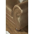 thumbnail image 6 of Modern Leather Loveseat with Antique Bronze Nailheads for Living Room (85×80×75cm), 6 of 10