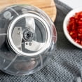 thumbnail image 4 of Cortador de Verduras de Chopper,Procesador de Cadena de Tirar Manual para Cebollas de Ajo Jengibre,Cubo de Hielo de Acero Inoxidable de Hierbas Cortador de Nueces de Mano Portátil Verde, 4 of 9