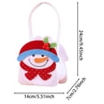 thumbnail image 2 of WUSUOWEI Small Christmas Bags with Handles Xmas Gift Santa Snowman Deer Shape Storage Bags Christmas Party Home Decorations Gift Bags, 2 of 5