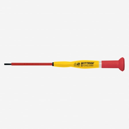 UPC: 0843221019051 | Witte 89932 2 x 60mm Wittron Precision Insulated Slotted Screwdriver