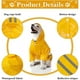 thumbnail image 2 of Chubasquero de seguridad para perros y mascotas de PU con tira reflectante, Poncho con capucha transpirable, ligero e impermeable (L), 2 of 5