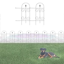 Glamos Wire 32 in Finial Border Fence. 2x  8ft sections 16ft total 2 Pack