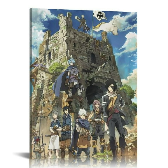 Nawypu Anime Posters Black Clover Art Posters Cool Posters Wall Pictures for Bedroom Poster Decorative Painting Canvas Wall Art Living Room Posters Bedroom Painting